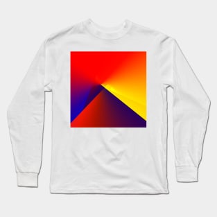 red yellow blue abstract texture Long Sleeve T-Shirt